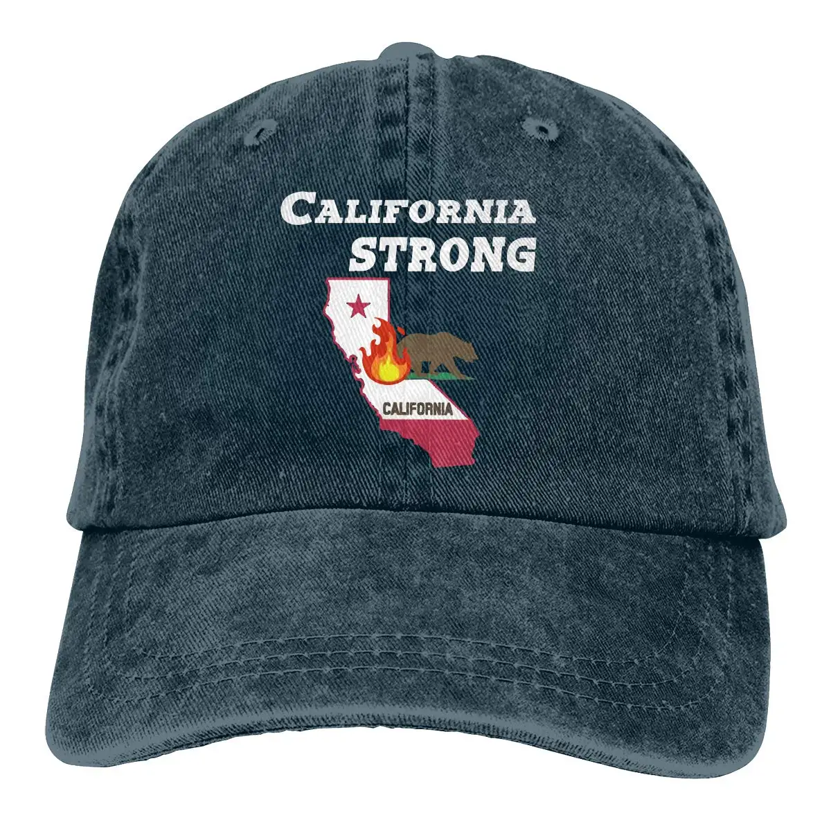 California Strong California Wildfire, унисекс, Дальнобойщик, шляпы, папа, бейсболки, водительская Кепка