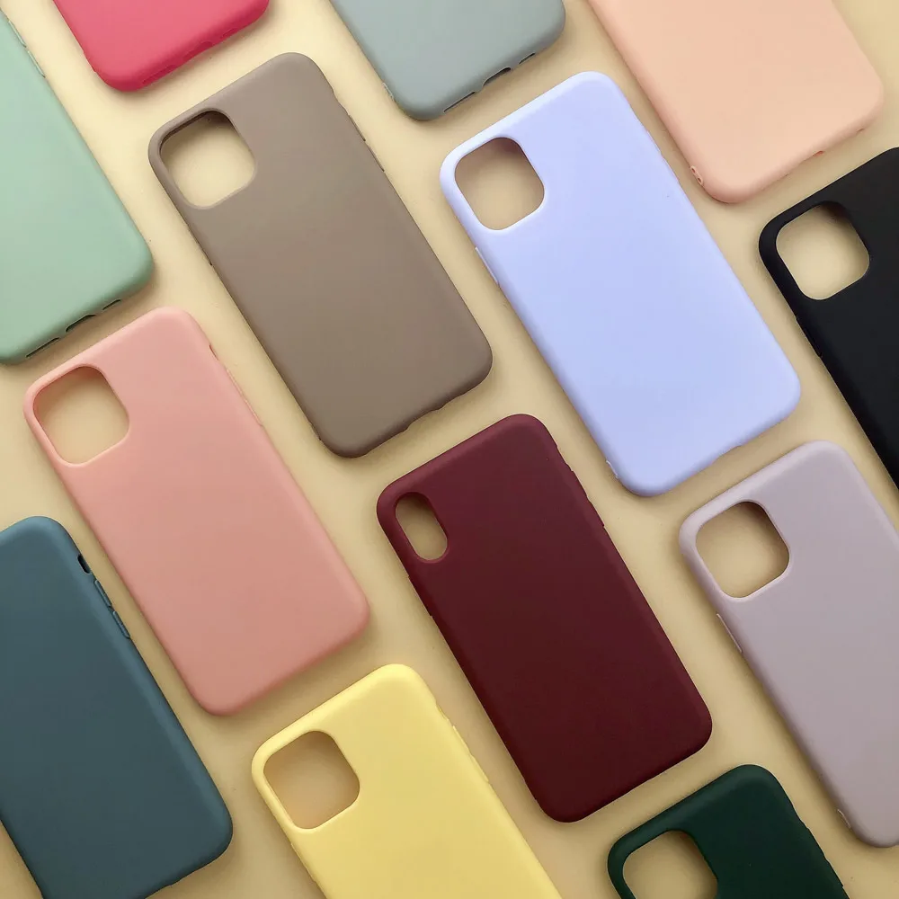 Силиконовый чехол для iPhone 11 Pro X Xs Max XR 7 8 6 6s Plus | Мобильные телефоны и аксессуары