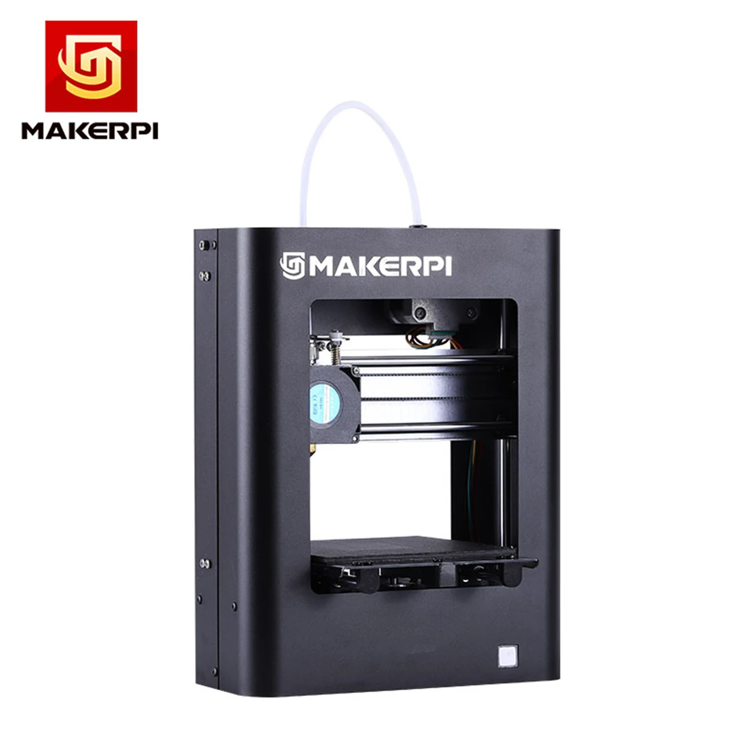 MakerPi M1 настольный мини 3d принтер Полностью Собранный 100*100*100 мм размер печати алюминиевая рамка однокнопочная печать смарт выравнивание