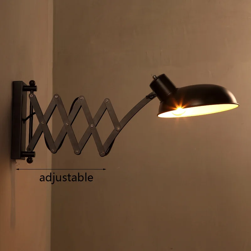 Чердачный Ретро светильник в американском стиле, Выдвижной светодиодный подвесной светильник, аксессуары для кухни, гостиной, настенный светильник, промышленный настенный светильник
