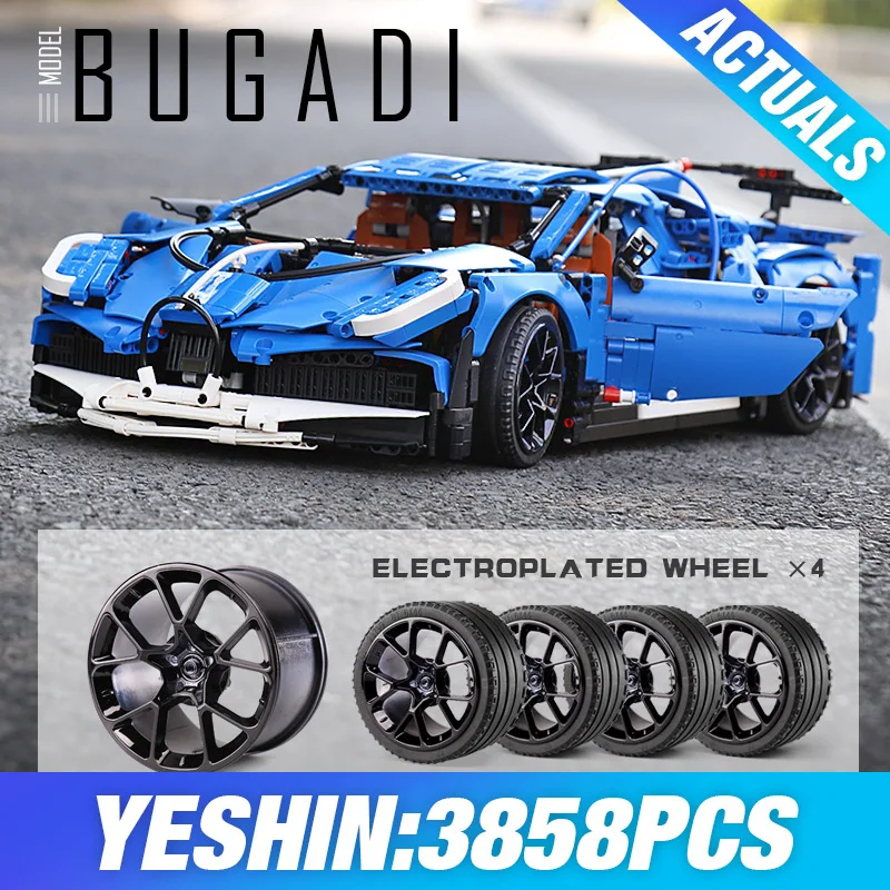 

DHL Technic Car Series MOC 42083 Supercar Bugattis Model La Voiture Noire Model Building Blocks Bricks Kids Christmas Gifts