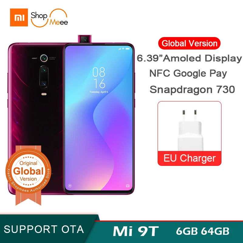  Global Version Xiaomi Mi 9T 6GB RAM 64GB ROM Xiaomi mi rom Snapdagon 730 Octa 6.39