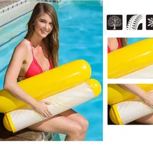 Складной водный гамак поплавок надувная кровать кресло надувной шезлонг плавающий плавательный бассейн пляж Lounge двойная спинка кресло