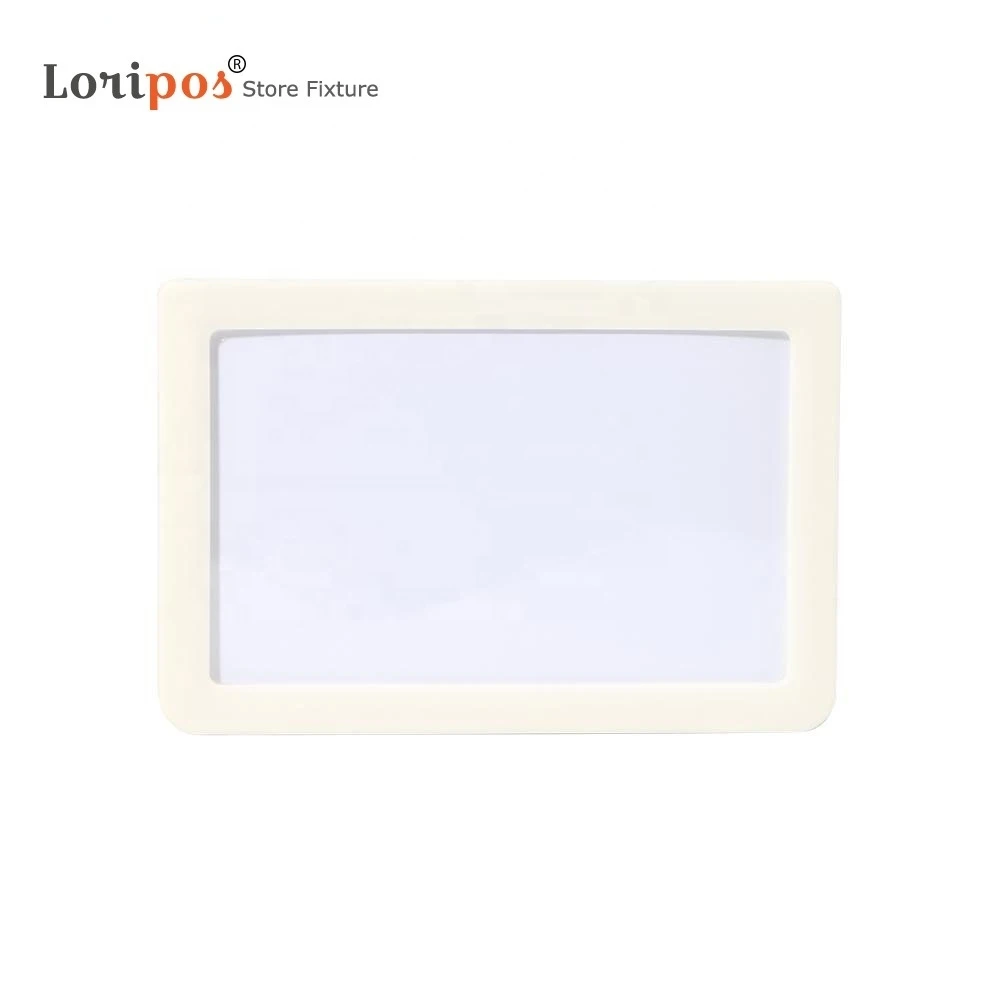 Plastic Warehouse Storage Shelf Label Tag Tab Sign Name Card Holders Soft Strong Magnetic Back Refrigerator Photo Magnet Frames
