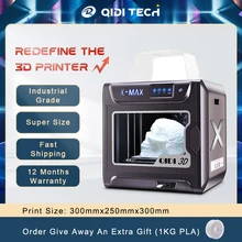 QIDI TECH X-Max Large size 3d Printer 300x250x300mm Auto Level Touch Screen single Extruder DIY 3D Printer Kit Heated Bed