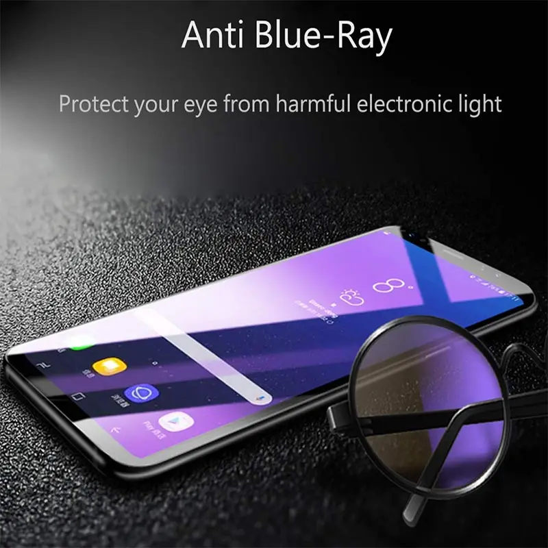 Suntaiho 3D закаленное стекло для samsung Galaxy S9 S8 Plus анти-синяя светлая стеклянная пленка для Galaxy Note8 Note 9 Защитная пленка для экрана