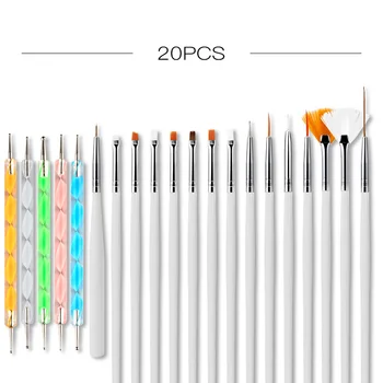 

ROSALIND Nail Brush All For Manicure Brush Set Gel Nail Polish Painting Dotting Pen Gel Varnishes Tools Kit Manicure Pens