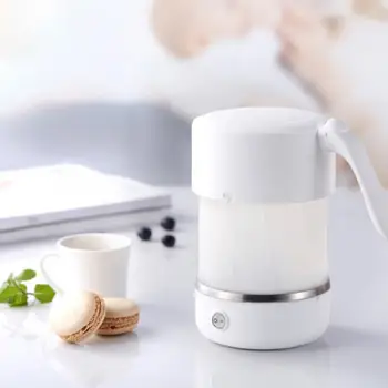 

500ml Electric Kettle Foldable Silicone Electric Kettle Tea Kettle Fast Boiling for Camping Travel 220V AU Plug