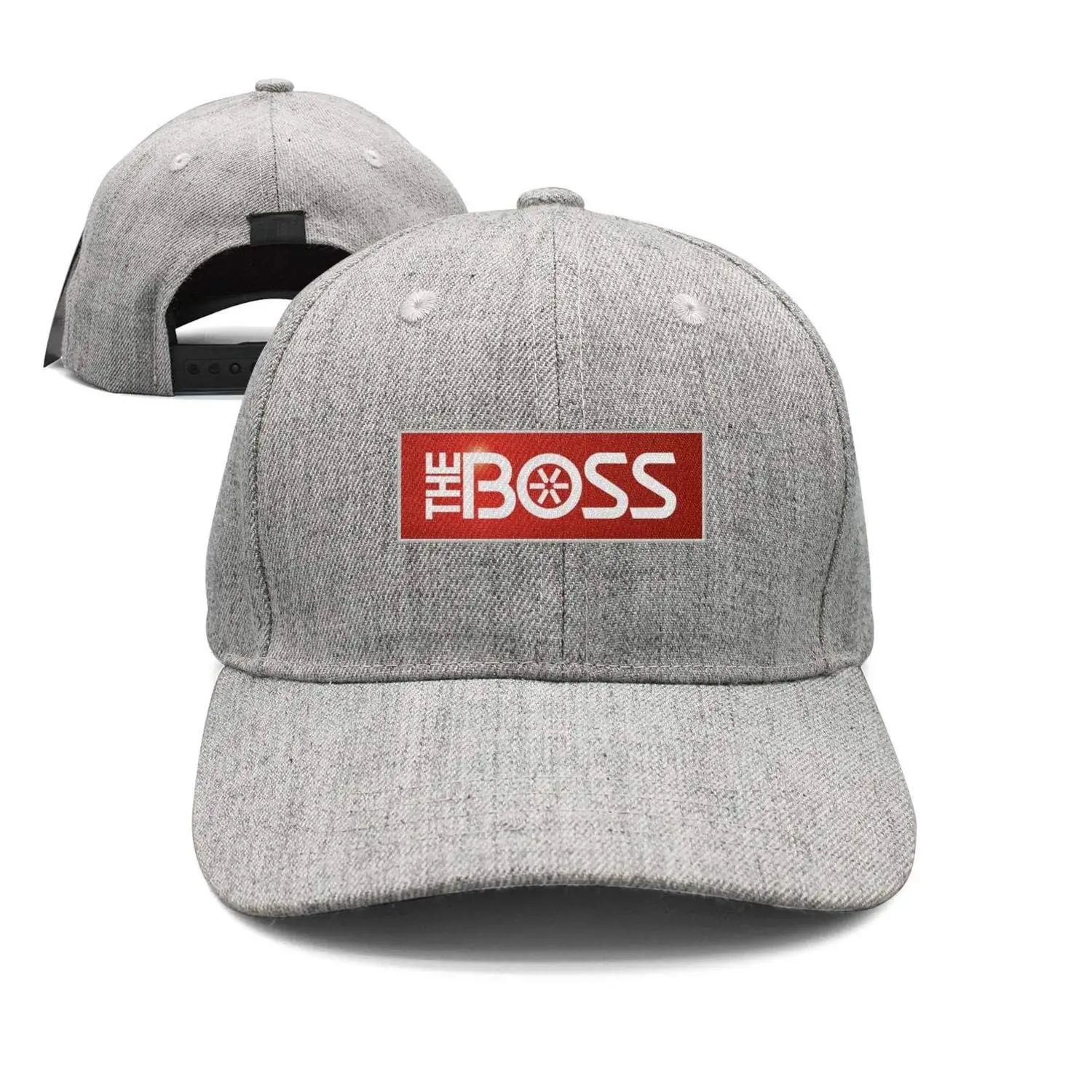 Модная кепка регулируемая BOSS Snowplow логотип черная винтажная плоская шляпа