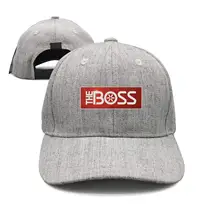 Модная кепка регулируемая BOSS Snowplow логотип черная винтажная плоская шляпа