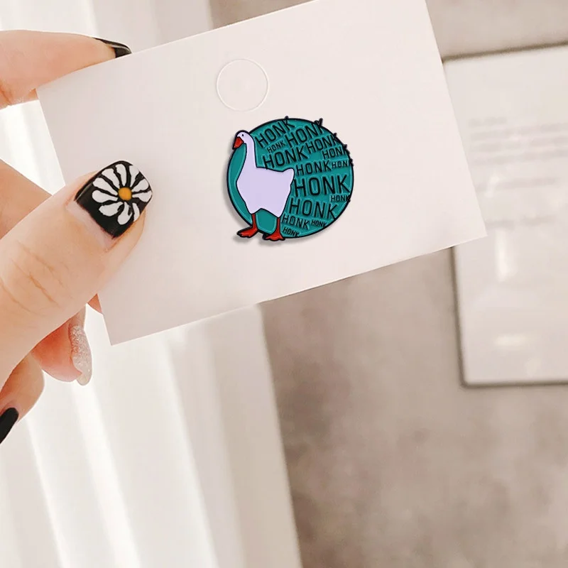 

Continue Your Goose Crime Spree with This HONK Enamel Pin 1PCS