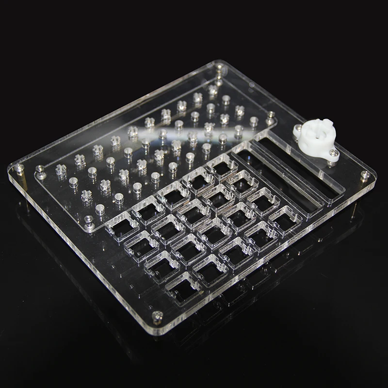 Acrylic Oiling Plate with Opener for Mechanical Keyboards - Switch Maintenance Kit for Cherry, Gateron, Kailh, and Box Switches Description Image.This Product Can Be Found With The Tag Names Computer cleaners, Computer Office, Oiling plate
