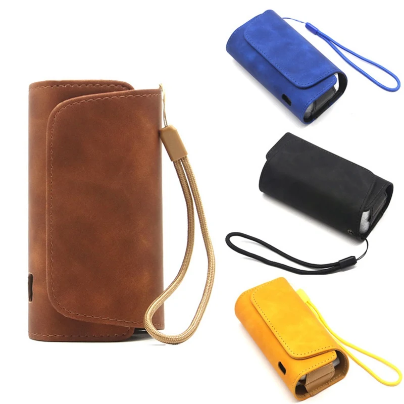 

Fashion Flip Double Book Cover Case Pouch Bag Holder Cover Wallet Leather Case For Iqos 3.0