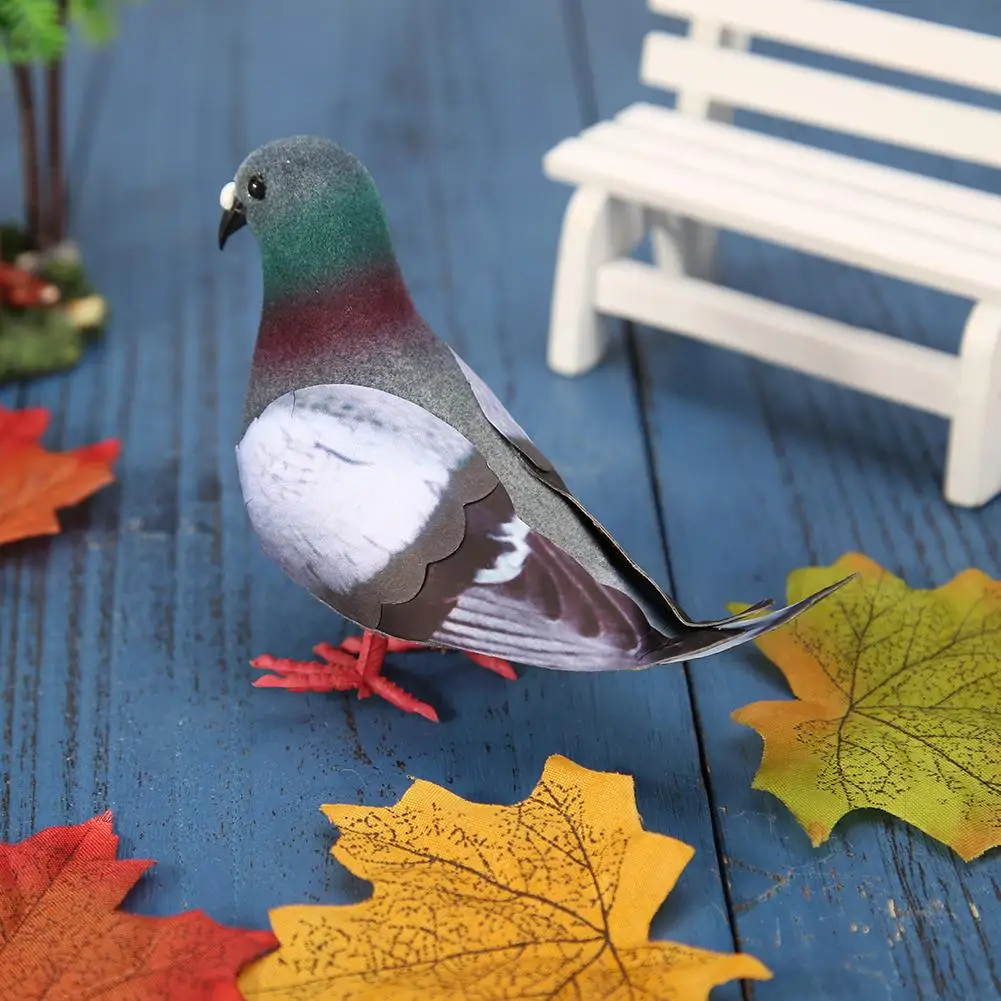 Simulation Decorative Foam Pigeon Model Fake Artificial Imitation Bird Garden Ornament Wedding Decoration