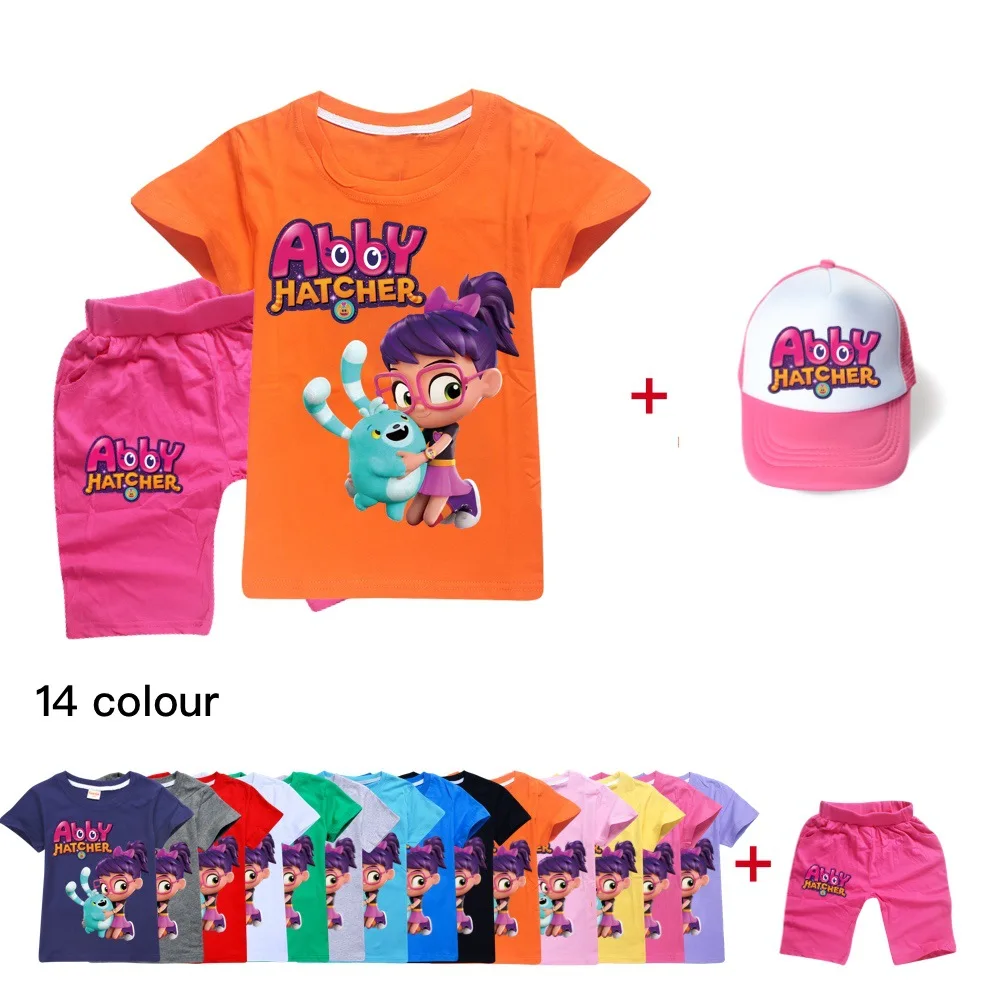 

Abby инкубатор выводной шкаф серии F, детская одежда детский спортивный костюм хлопковая футболка с короткими рукавами и штаны с капюшоном для подростков, для мальчиков и девочек