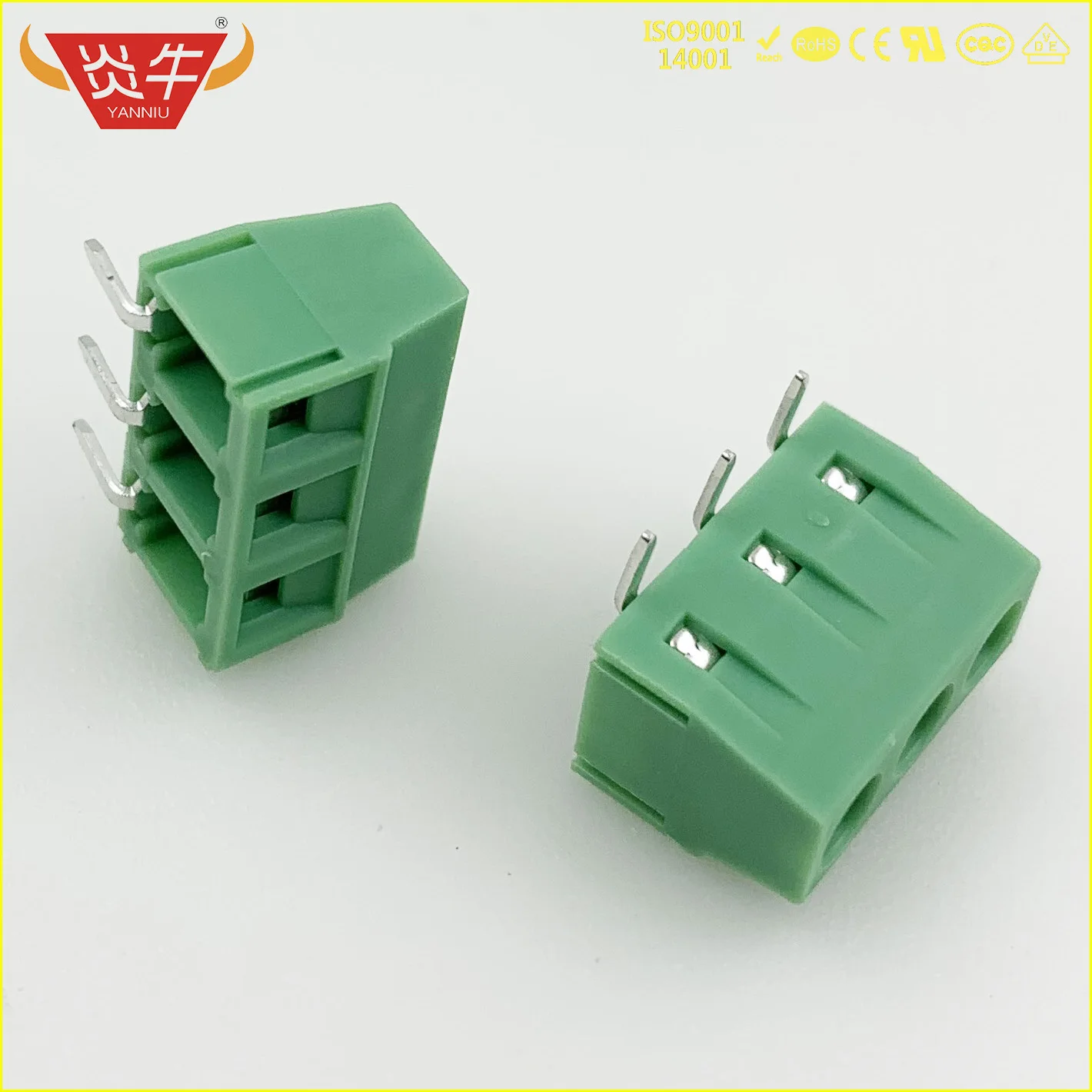 127R-5.08-3P KF127R 5,08 2P 3P PCB разъем универсальный винтовой клеммный блок DG127R 5,08 мм 2PIN 3PIN MKDSN 1,5 PHOENIX контакт DEGSON KEFA - Цвет: 127R-5.08-3P