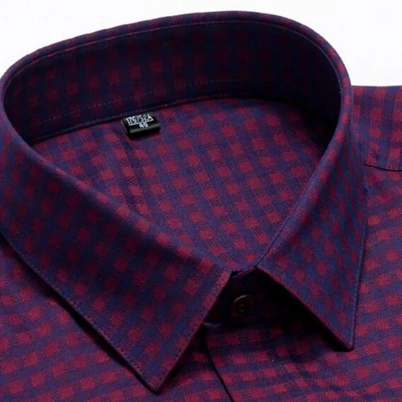 Модные повседневные рубашки в английском стиле Camisa, однобортные рубашки с принтом Добби Camisa, воротник-стойка не нуждается в глажке Slim Fit