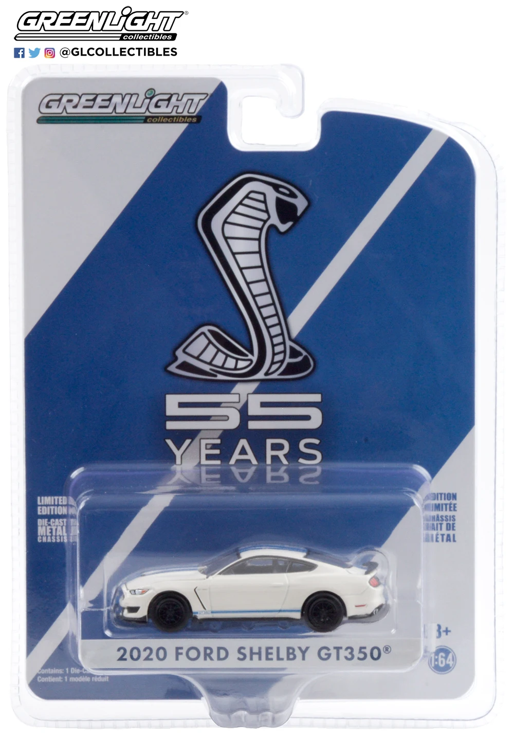 GreenLight 1:64 2020 Ford Mustang Shelby GT350 Alloy Metal Diecast Cars Model Toy Vehicles For Children Boy Toys gift |