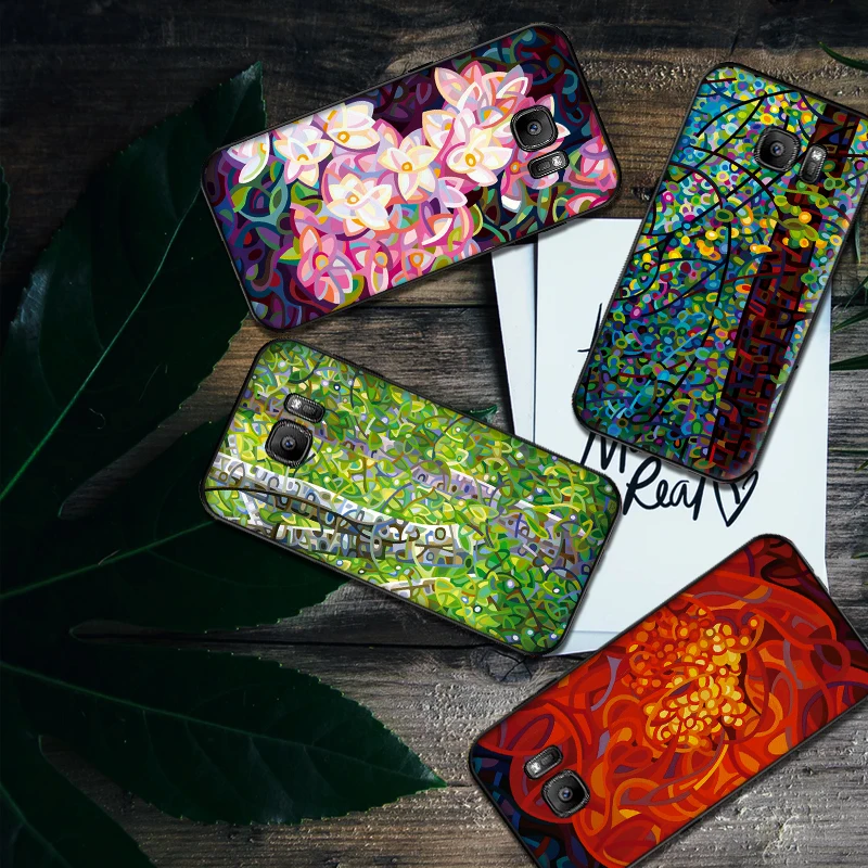 Cases For Samsung A70 50 40 30 20 10 60 6 Plus oil painting A7 A8 A9Soft Phone Back Cover Gift | Мобильные телефоны и