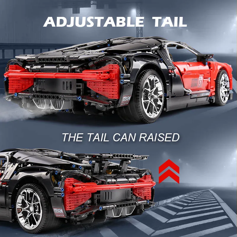 Creator City Technic мини кирпичи гоночный автомобиль Bugattis 1:10 чемпионы спортивный