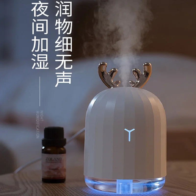 

Creative Home USB Colorful Night Light Mini Portable Aromatherapy Humidifier Office Desk Surface Panel Creative Gifts Customizab