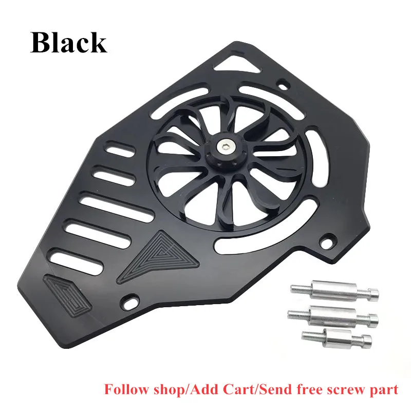 black Модифицированная мотоциклетная nmax CNC Вращающаяся крышка вентилятора решетка радиатора Решетка охлаждающей жидкости сетка двигателя для honda PCX125 150 CLICK125 150 ADV150 - Цвет: black