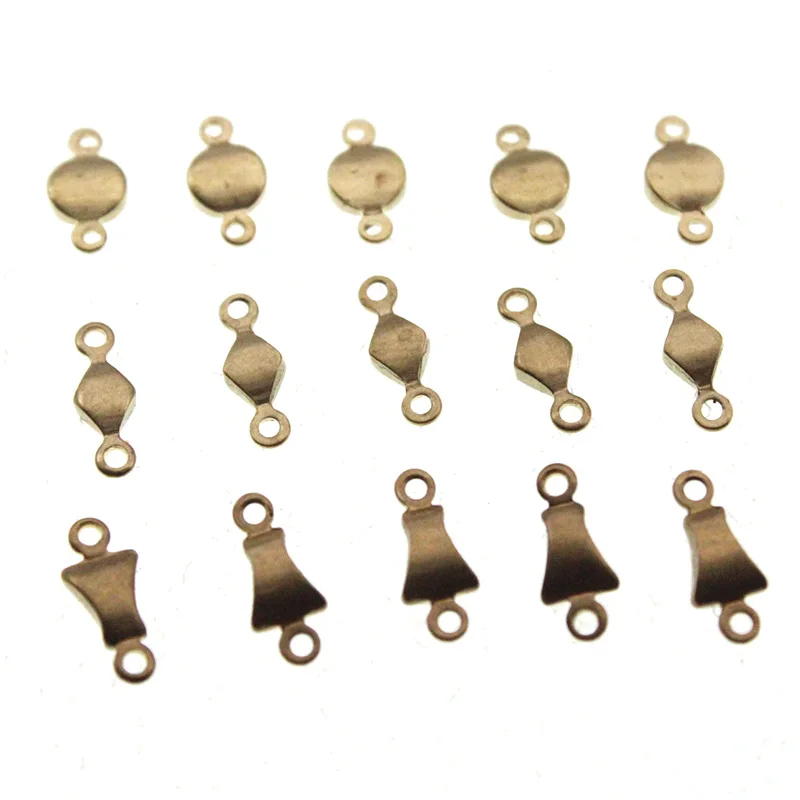 

30pcs Brass Charms Connectors for Making Findings Bracelet Earrings Connectors DIY Handmade Necklace Jewelry Making accessories