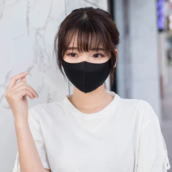 

Mouth Mask Washable Ice Silk Cotton Anti-PM2.5 Mouth Face Mask 3D Breathable Dustproof Haze Proof Mask