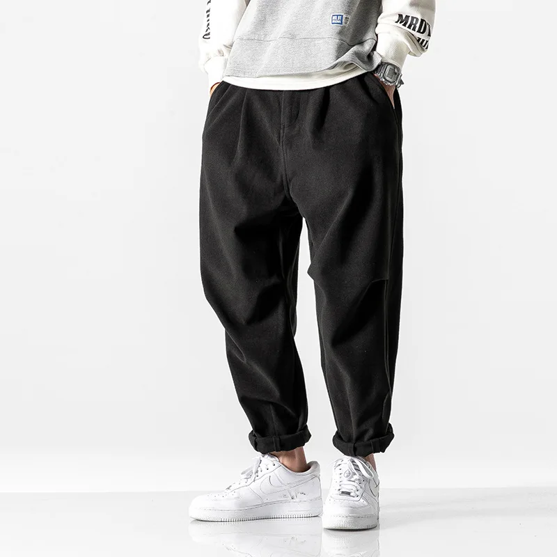 

City Where the Product Winter New Style Three-Color Casual Loose-Fit Loose Pants MEN'S Pants Winter Thick Fashion Casual Pants
