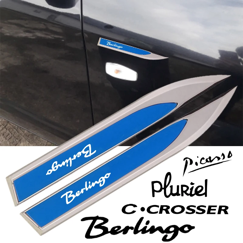 2 Pezzi 3D Emblema In Metallo Distintivo Carrozzeria Decorazione Laterale Adesivo Per Citroen C2 C8 Premiel Cactus Ami Picasso Accessori Auto
