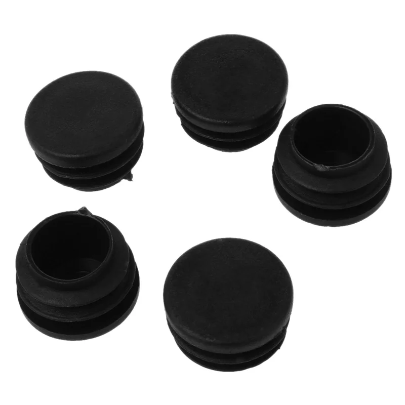 

Hot Sale 24Pcs Diameter 25mm Plastic Round Tube Plug Inserts Stem Cover Black