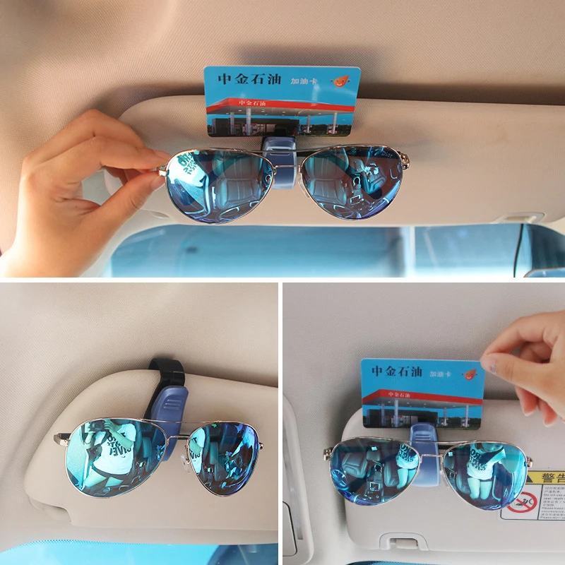 Автомобильный солнцезащитный козырек коробка для очков солнцезащитные очки