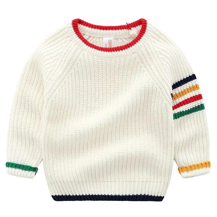 

18 New Style Autumn And Winter Childrenswear BOY'S Thick Needle Cotton Thread Sweater Children Crew Neck Sweater Thick