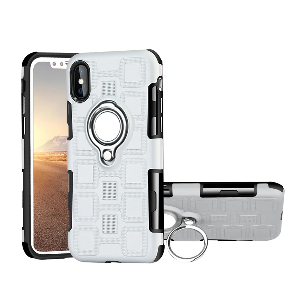 iPhone Xs 冰立方二合一磁吸支架壳 (29)