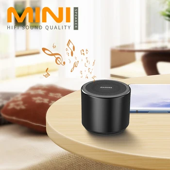 

Momoho Mini Bluetooth Speaker, Compact Size Light Weight Stereo Sound Wireless Portable Bluetooth Speaker (Black)