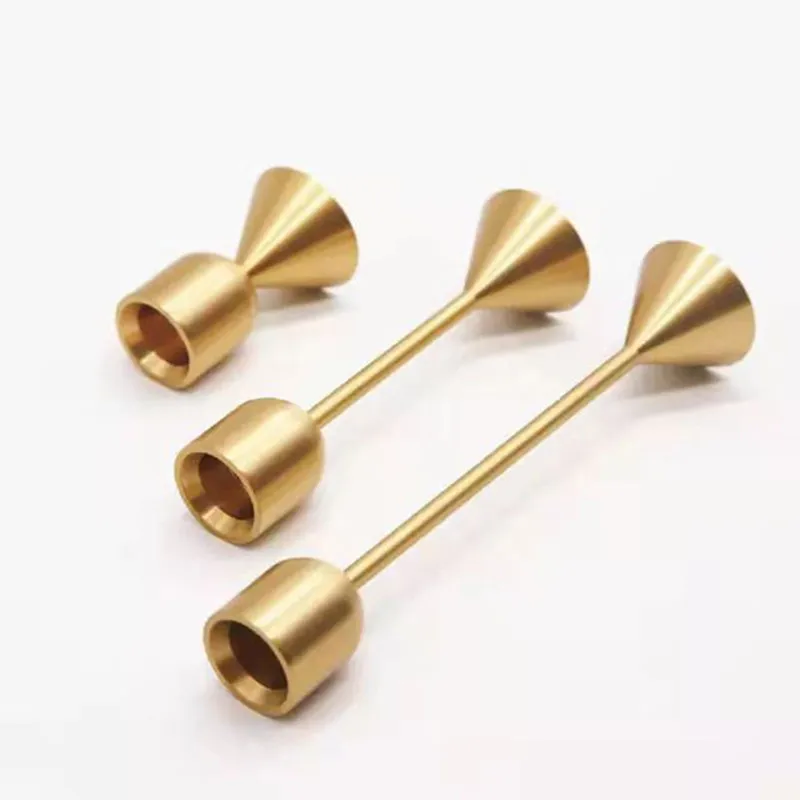 Candle Holders American Brass Candle Holder Ornament Home Simple Retro Model Single Head