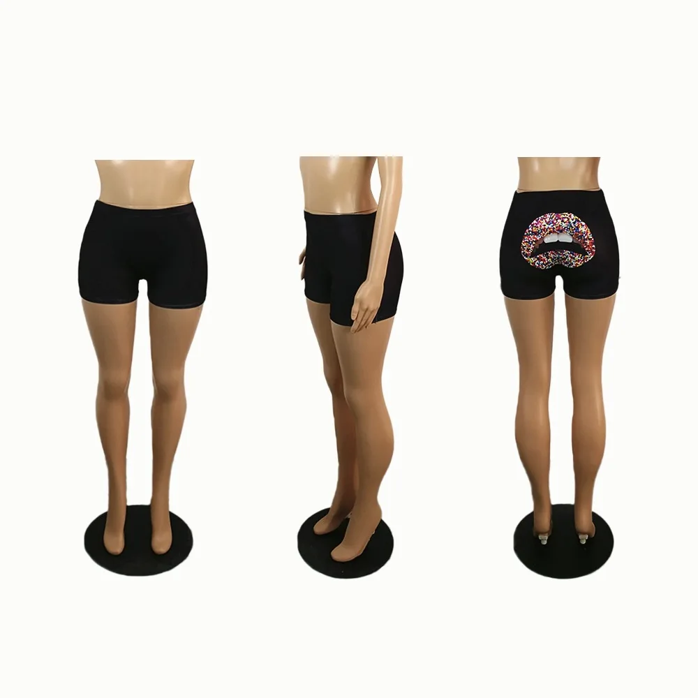 women's swim shorts New Style Summer Fashion Sexy Shorts Back Print Sexy Night Club High Waist Women Shorts dolphin shorts