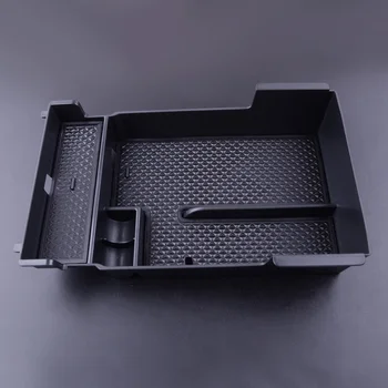 

beler Black ABS Armrest Storage Box Central Interior Glove Tray Fit for Mazda 3 Axela 2019