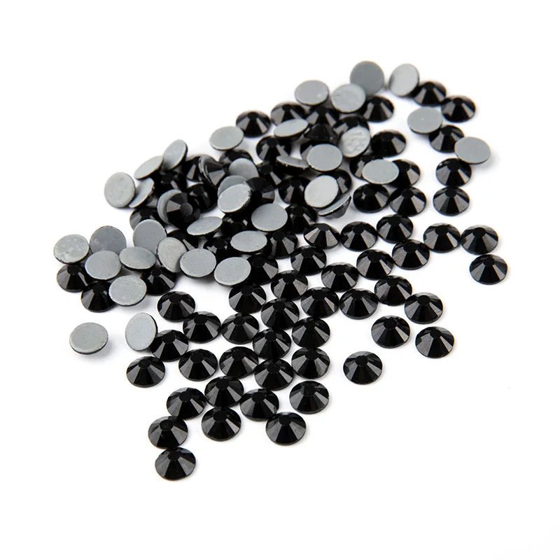200Gross SS16 3,8-4,0 мм черный цвет кристалл DMC Flatback Горячая фиксация Стразы стеклянные стразы Горячая фиксация Стразы