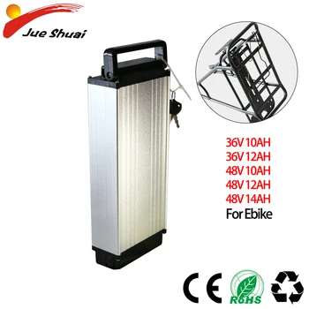 

Lithium Battery 36V48V 10/12/14AH with Rack Electric Bike Lithium ion eBike Battery E Scooter Electric Bike built-in battery CE
