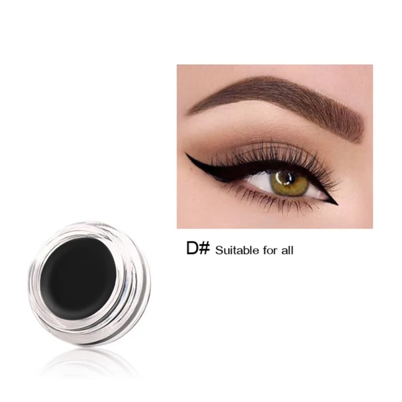 4 Waterproof Eyeliner Cream Smudge-proof Easy To Color Long-lasting Eyeliner Dyeing Gel - Цвет: 4
