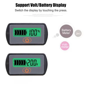 

12V Digital Voltage Meters Display Volt Meter Tester LCD Lead-Acid Battery Percentage Voltmeter Voltage Meters