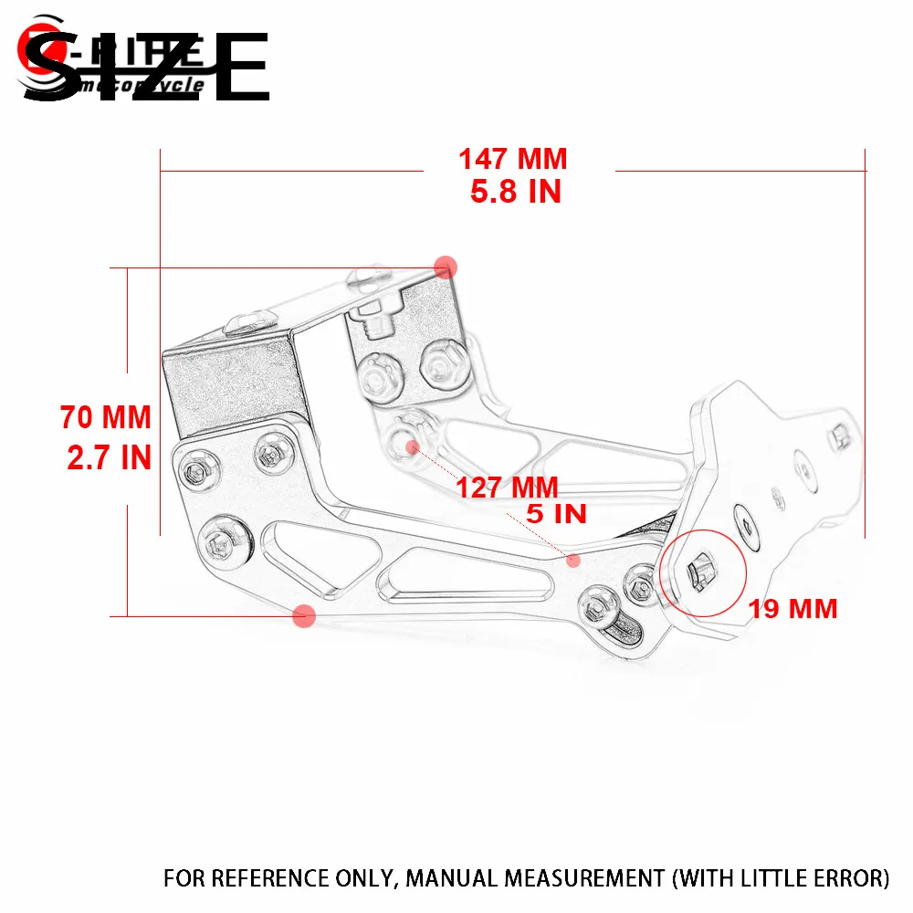 Аксессуары для мотоциклов кронштейн для номерного знака держатель Поддержка табличка рамка алюминиевые части для Honda CB1100 600F 650F 190F CBR300R