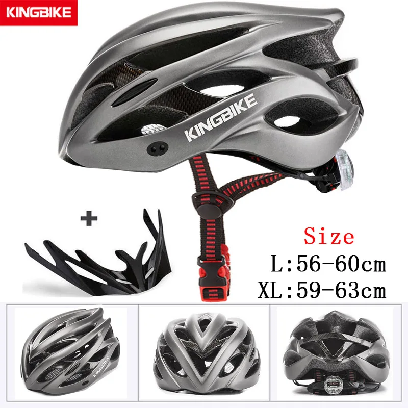 KINGBIKE велосипедные шлемы MTB велосипедный шлем сверхлегкий в форме с козырьком титановый дышащий дорожный горный велосипедный шлем - Цвет: P-629-titan