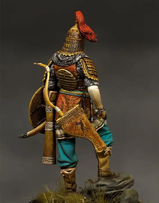 [Loong Way Miniatures] пегасо 75-128: монгольский воин XIII-XIV век 75 мм