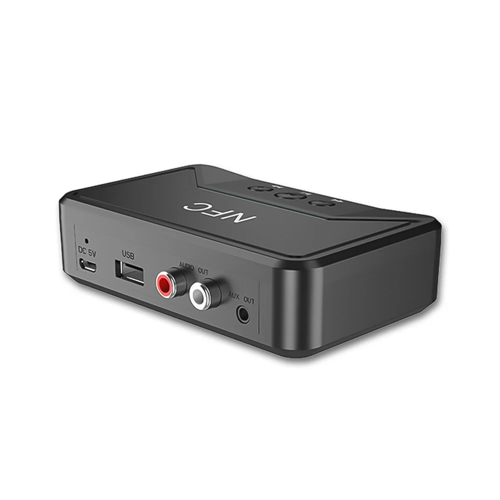 NFC Bluetooth 5,0 приемник 3,5 мм AUX RCA Jack Hifi беспроводной адаптер автоматическое включение/выключение Bluetooth 5,0 4,2 автомобильный аудиоприемник