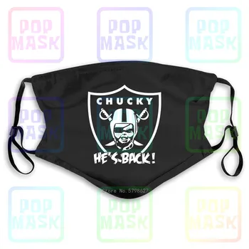 

Raiders Jon Gruden "Chucky"Adult Las Vegas Washable Reusable Mask with 2Pcs PM2.5 Filters 5 Layers