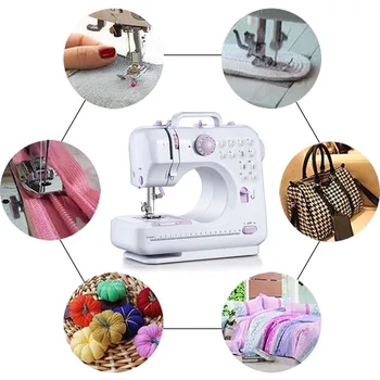 Fanghua Genuine Sewing Machine 505A Home Mini Sewing Machine Portable Household Knitting Multifunction Electric Presser Foot 4