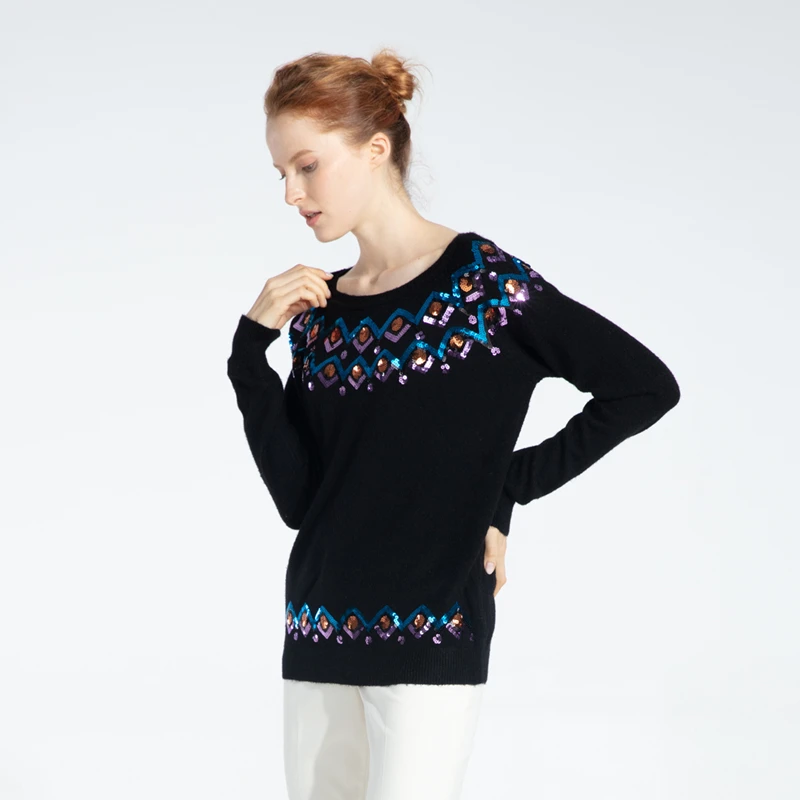 Marwin/Новинка года; зимние плотные женские свитера с аппликацией в уличном стиле; Мягкие вязаные женские пуловеры