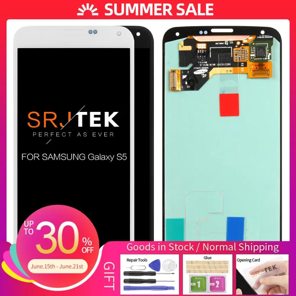 

100% Super Amoled For Samsung Galaxy S5 Prime G906S G906L G906K LCD Display Screen Touch Digitizer Assembly